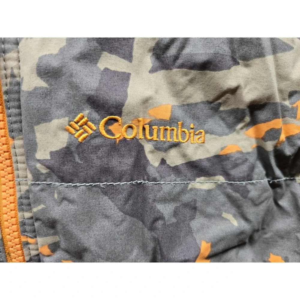 Columbia Reversible Jacket, Youth Boys XL , Camo/Gray